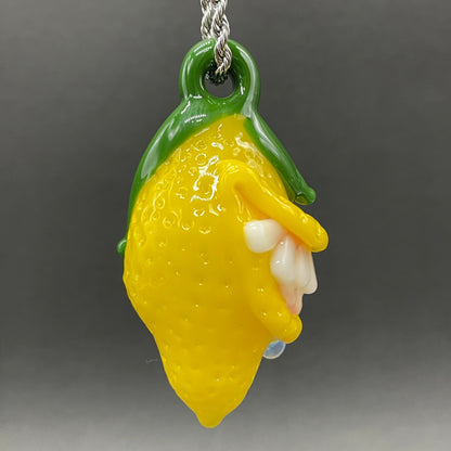 Grinning lemon pendant