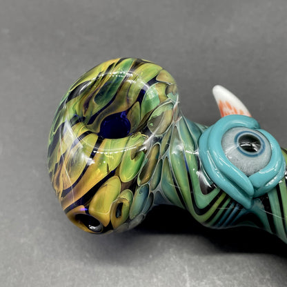Hand-blown Gold Fumed Cyclops Spoon - Leviathan Glass original