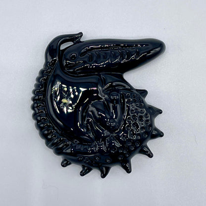 Artisan glass Xenomorph pendant - detailed craftsmanship