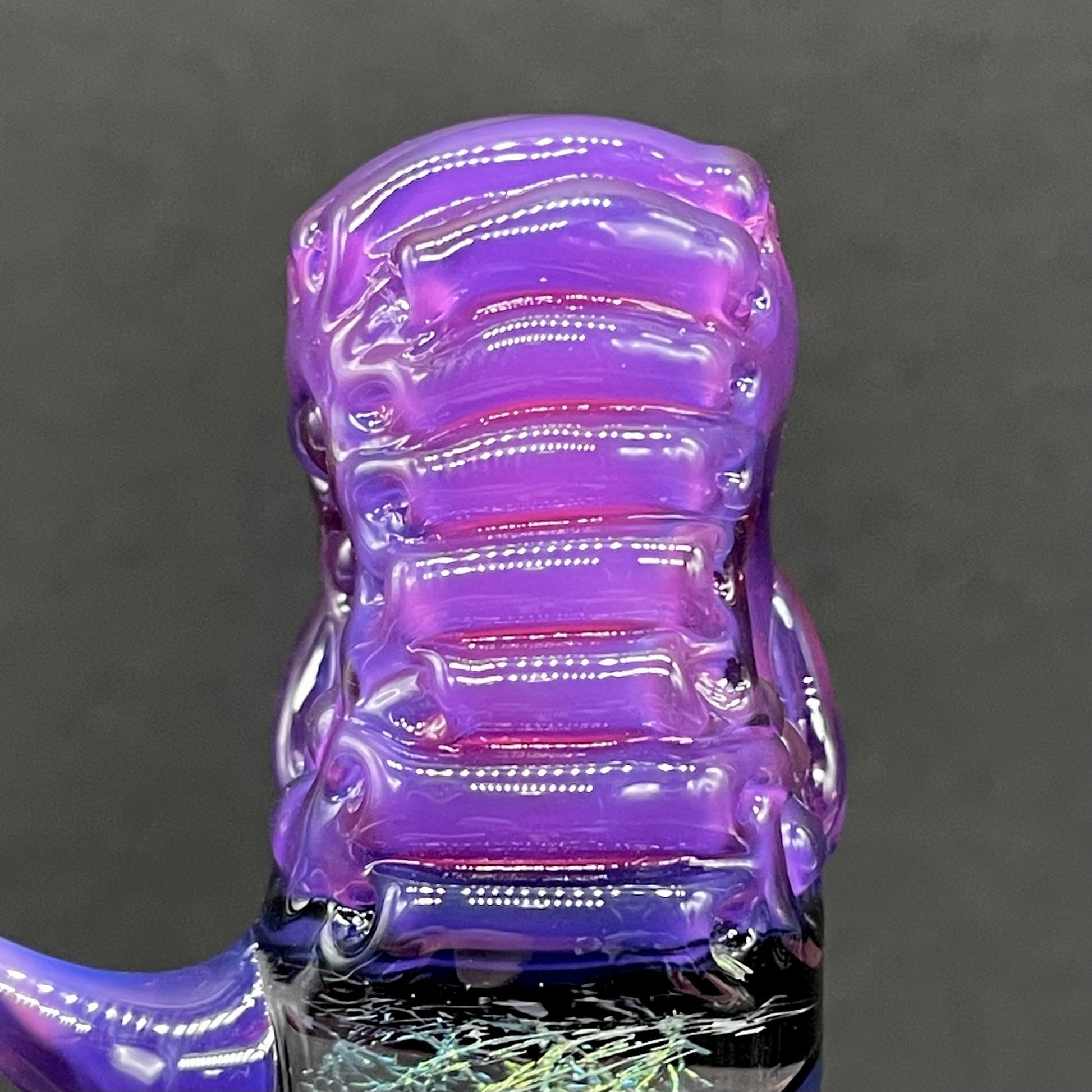 Hand-blown Royal jelly dichroic cyclops pendant - Leviathan Glass original