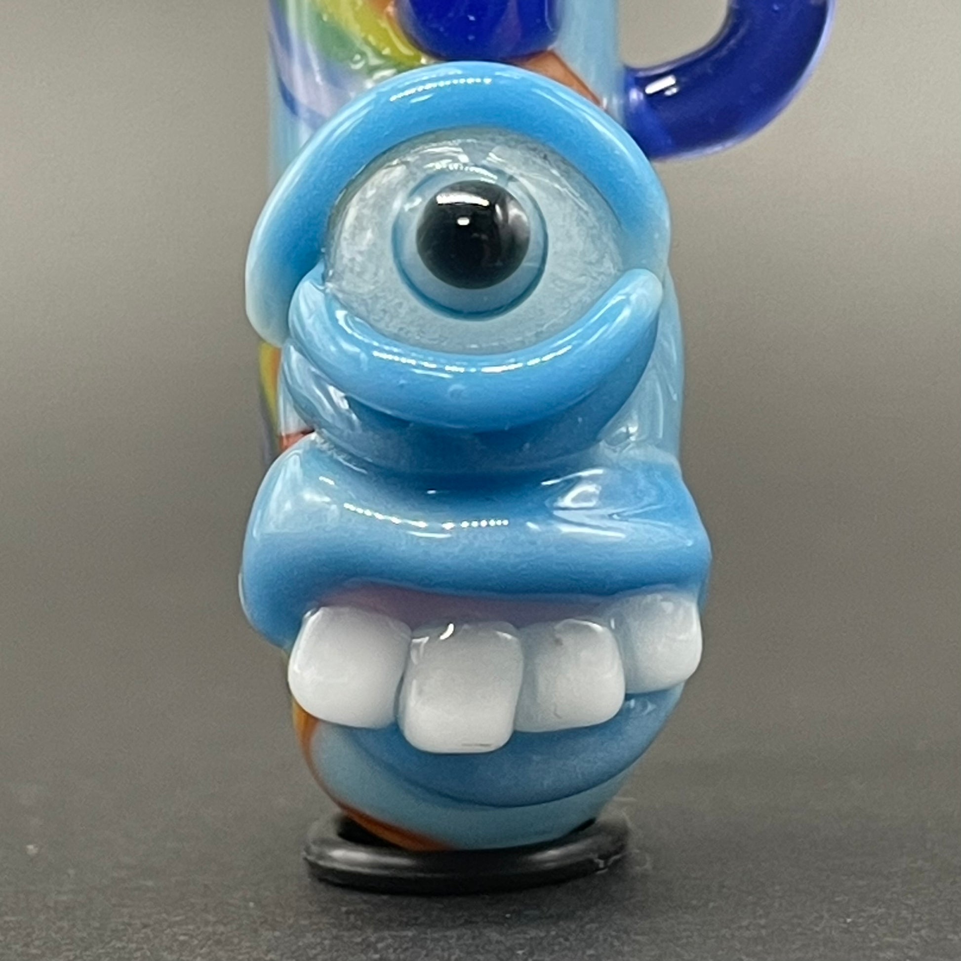 Leviathan Glass Rainbow cork bottle pendant - hand-blown art