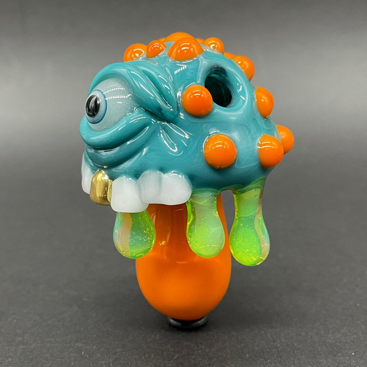 Leviathan Glass About last night glass mushroom pendant - hand-blown art