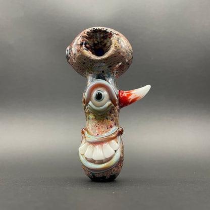 Hand-blown glass Frit Cyclops Spoon by Leviathan Glass