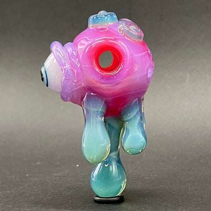 Drippy cyclops glass pendant