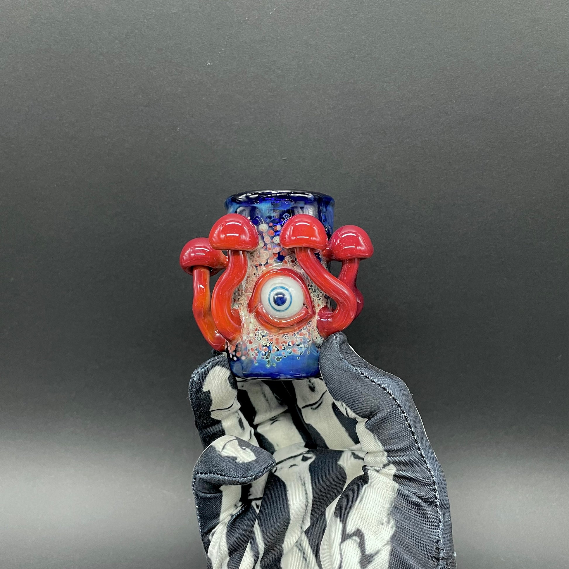 Hand-blown Tequila sunrise shot glass - Leviathan Glass original