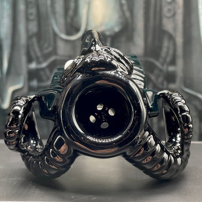 18mm black Philip slide by Leviathan Glass - artisan detail