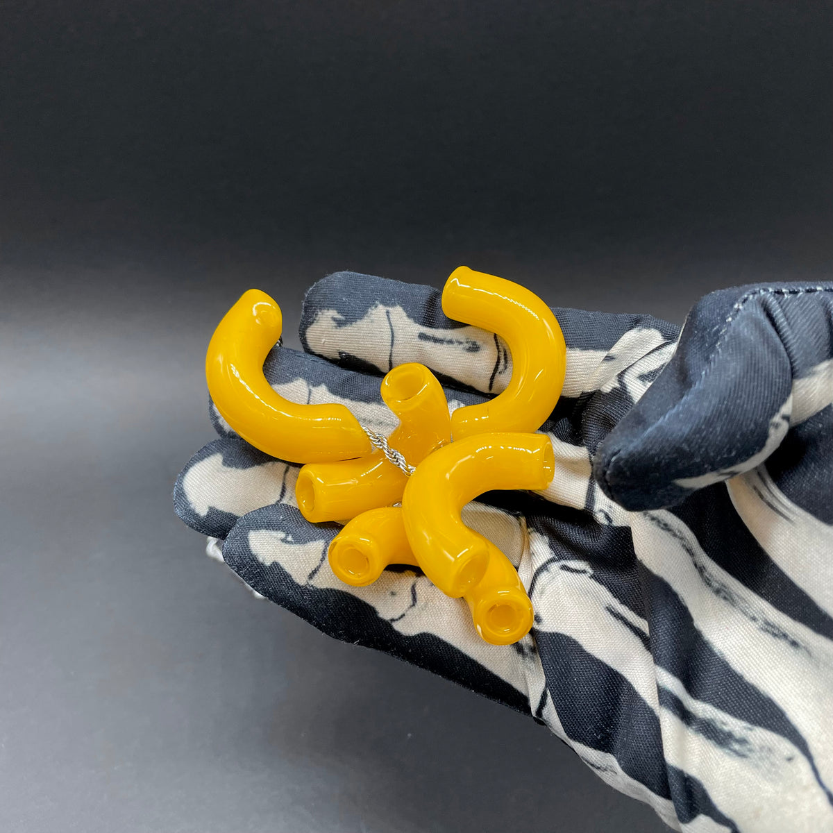 Macaroni and cheese necklace