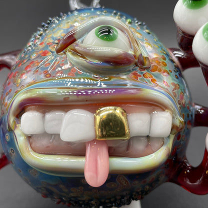 Premium Eye stalk monster ornament - collectible glass art