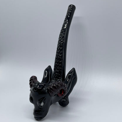 Hand-blown Demon dog Sherlock - Leviathan Glass original