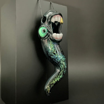 Hand-blown Dichroic tentacle pendant - Leviathan Glass original