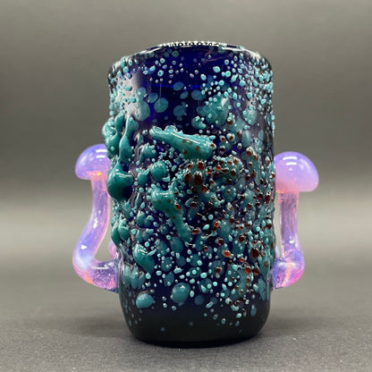 Hand-blown Pink Slime Mushroom Shot Glass - Leviathan Glass original