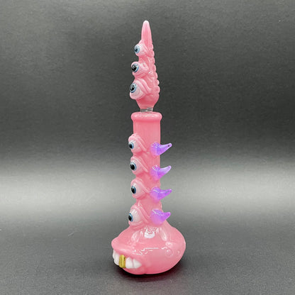 Pink tear Pensieve by Leviathan Glass - artisan detail