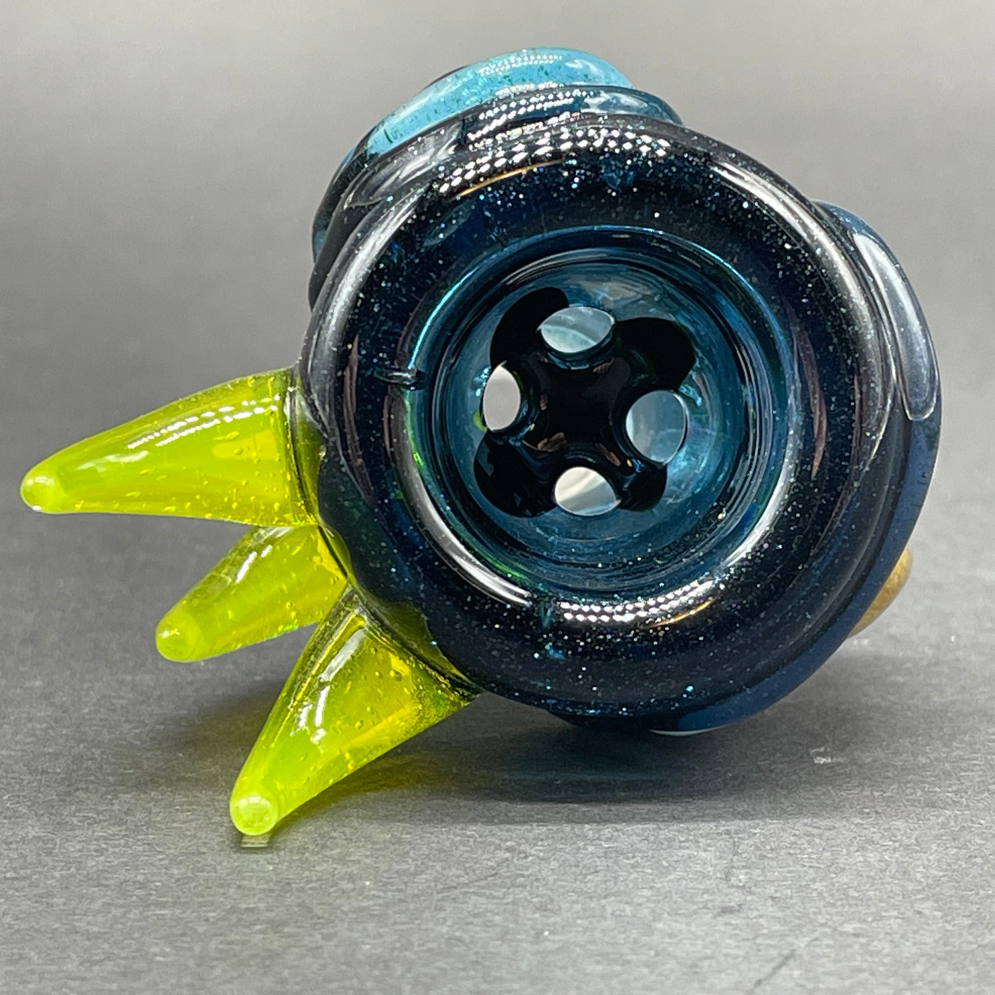 Premium 14mm heavy stardust slide - collectible glass art