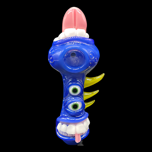 Hand-blown glass Sonic Guardian Of The Rabbit Hole Spoon by Leviathan Glass