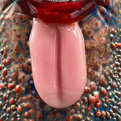 Eye tongue shot glass by Leviathan Glass - artisan detail