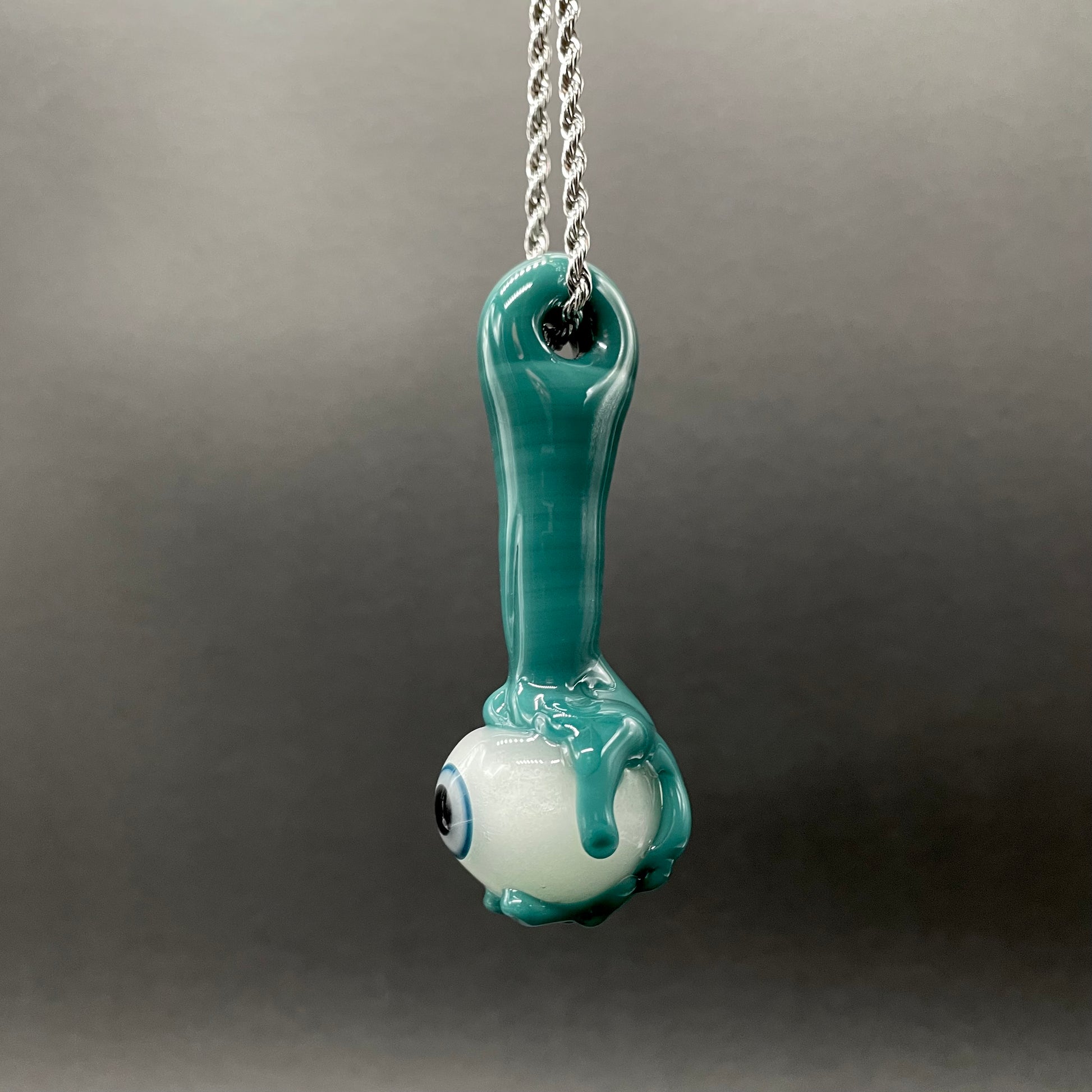 Hand-blown glass Eye of the beholder by Leviathan Glass
