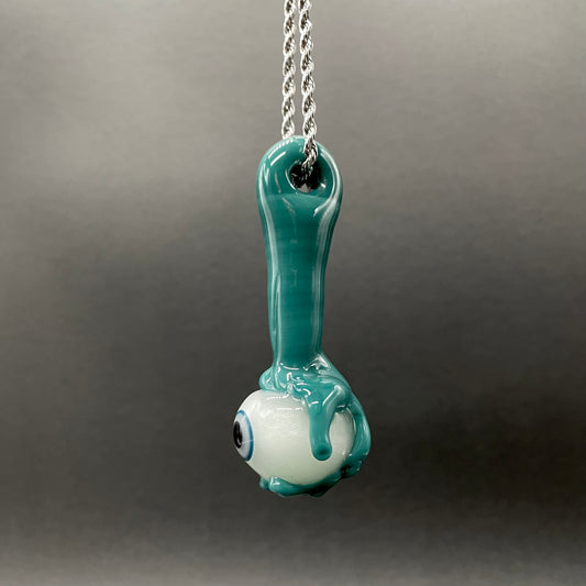 Hand-blown glass Eye of the beholder by Leviathan Glass