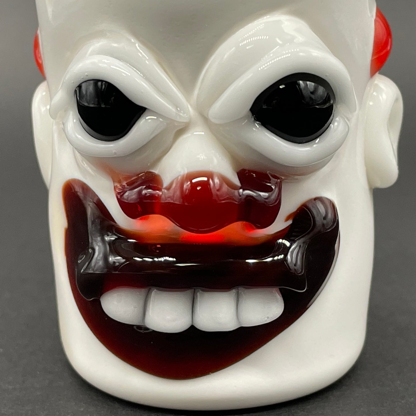 Leviathan Glass Nightmare fuel Evil clown shot glass - hand-blown art