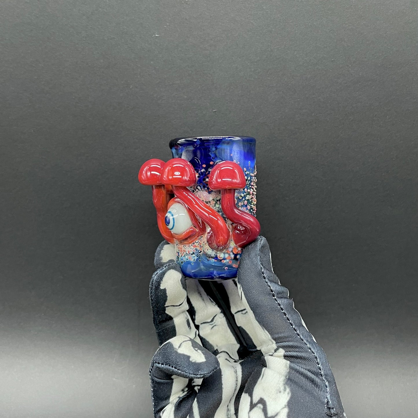 Hand-blown Tequila sunrise shot glass - Leviathan Glass original