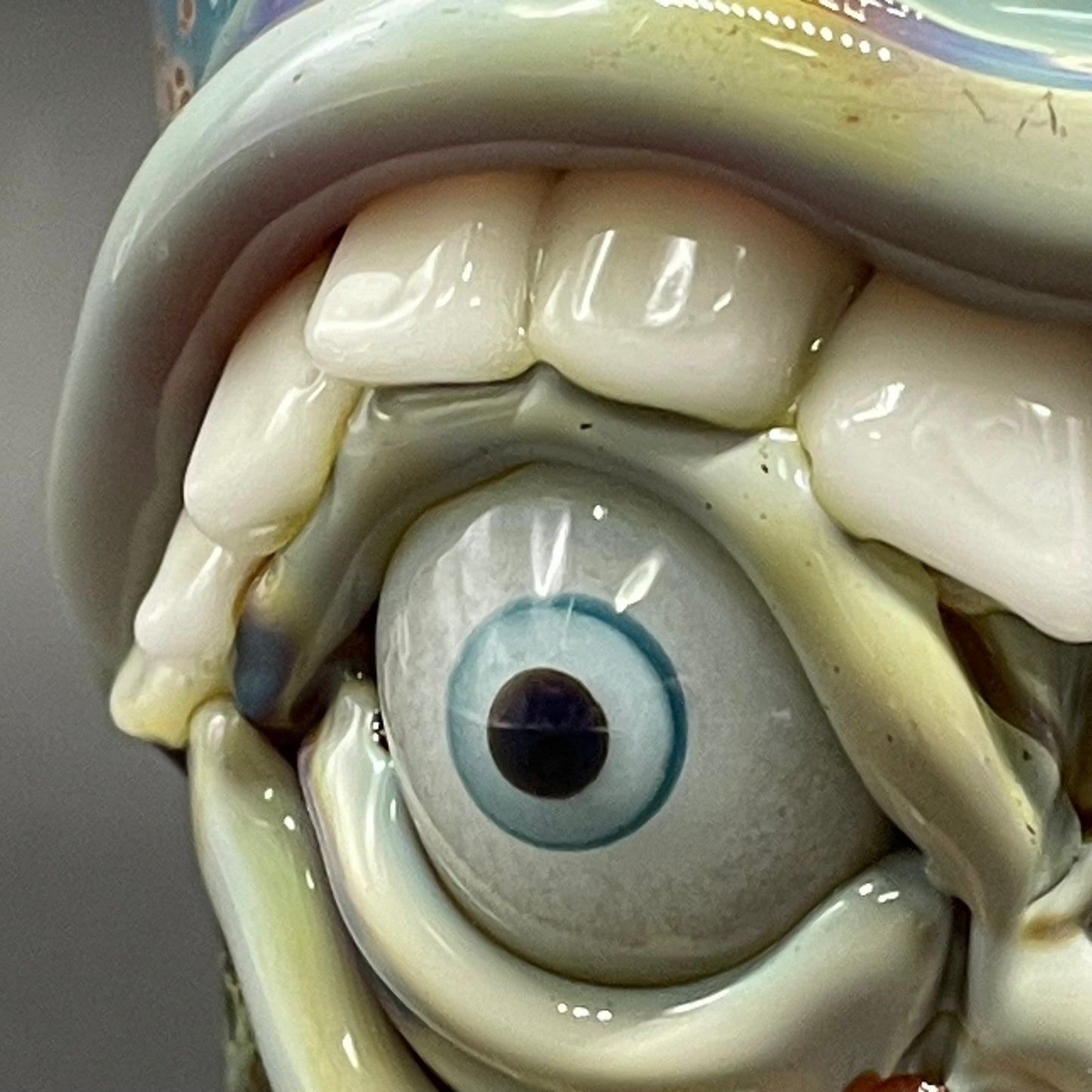 Hungry eyes monster shot glass