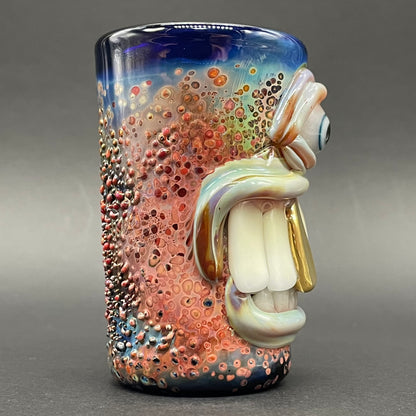 Premium Big tooth Cyclops shot glass - collectible glass art