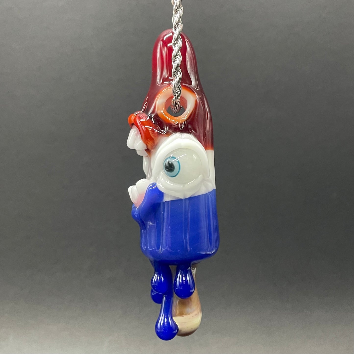 Close-up of Calm like a bomb pop - handcrafted glass