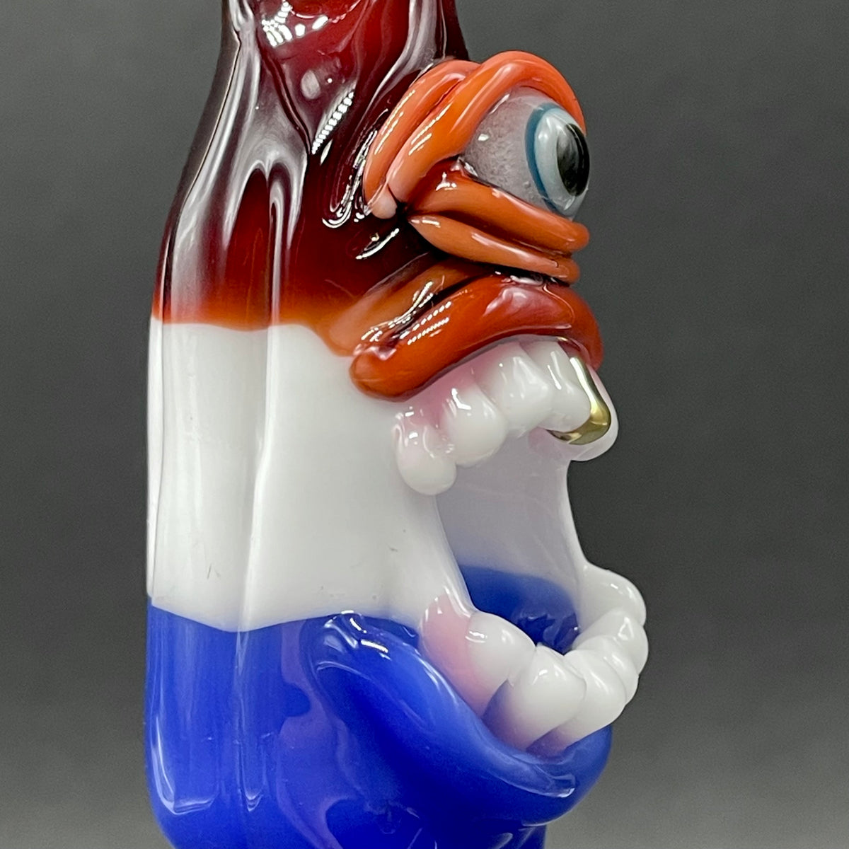 Calm like a bomb pop glass art - premium handcrafted piece