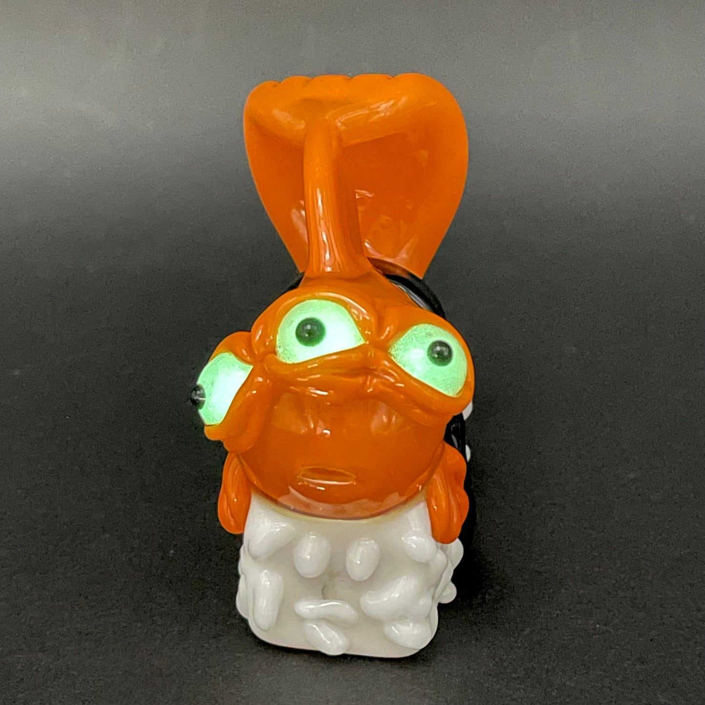 Mutant three eyed fish sushi glass pendant