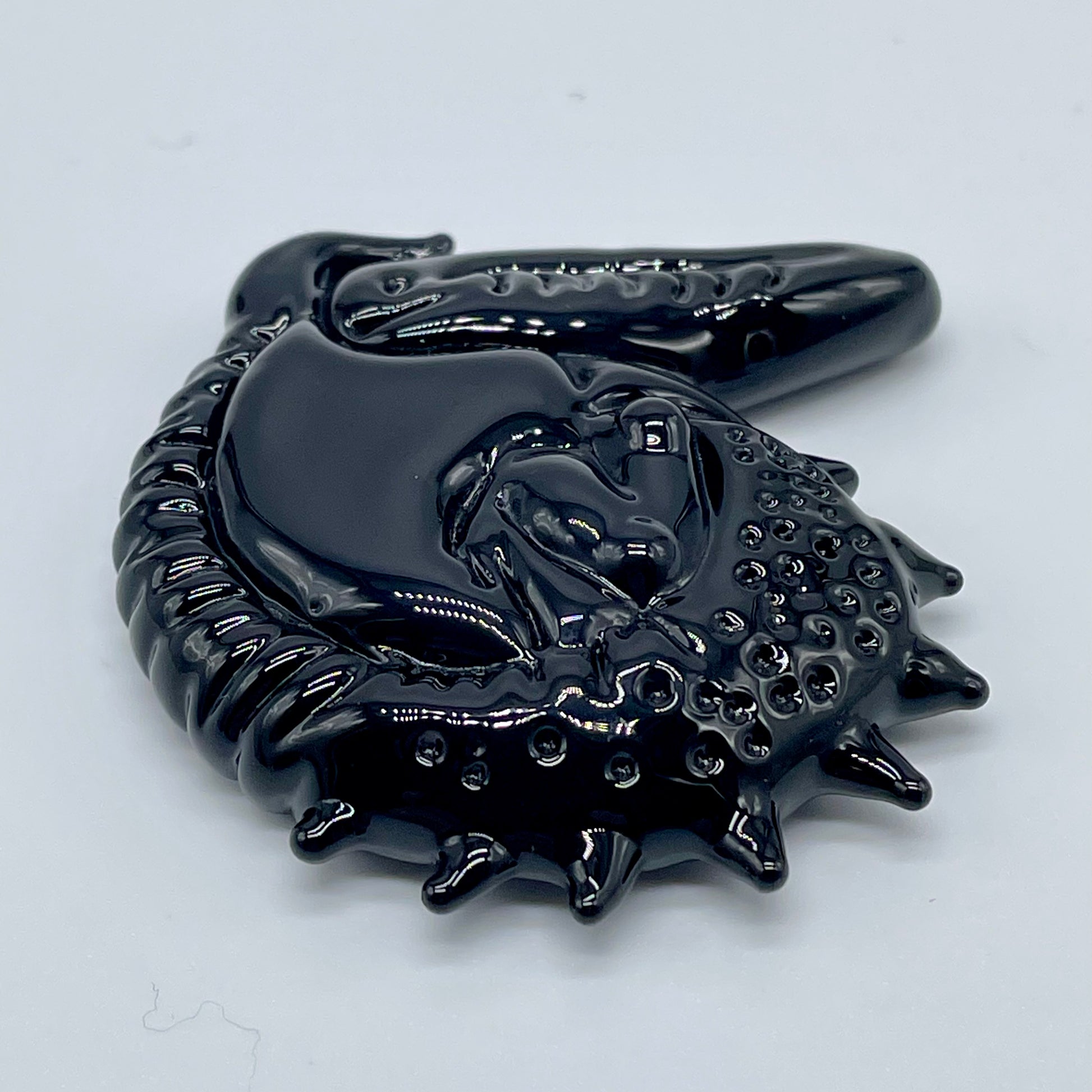 Leviathan Glass Xenomorph pendant - hand-blown art