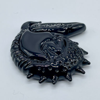 Leviathan Glass Xenomorph pendant - hand-blown art