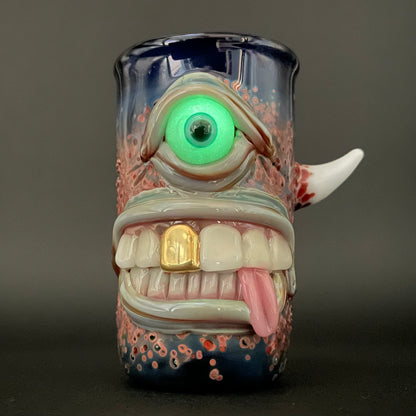 Hand-blown Cyclops shot glass - Leviathan Glass original