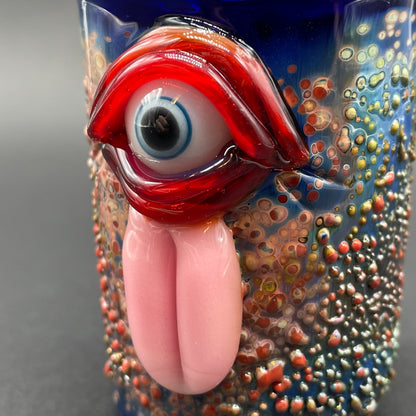 Eye tongue shot glass craftsmanship - artisan glass work