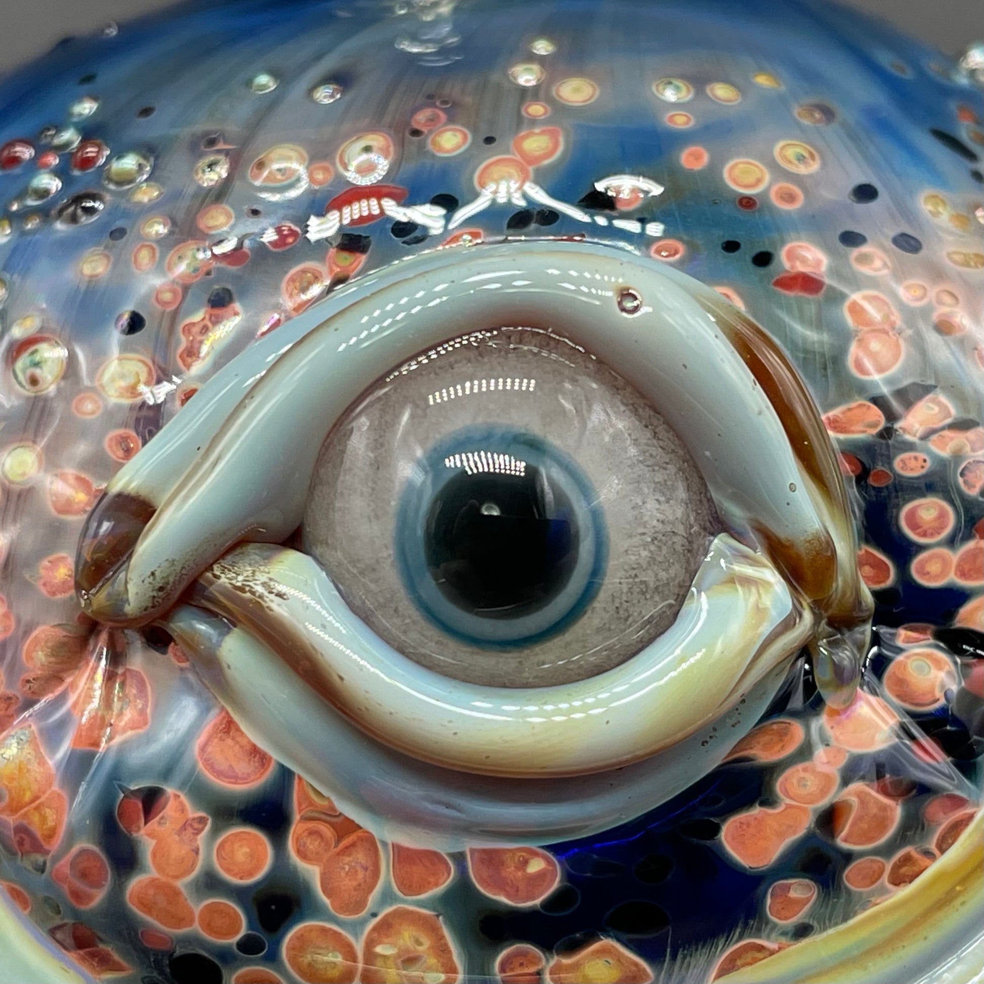 Smiling cyclops ornament glass art - premium handcrafted piece
