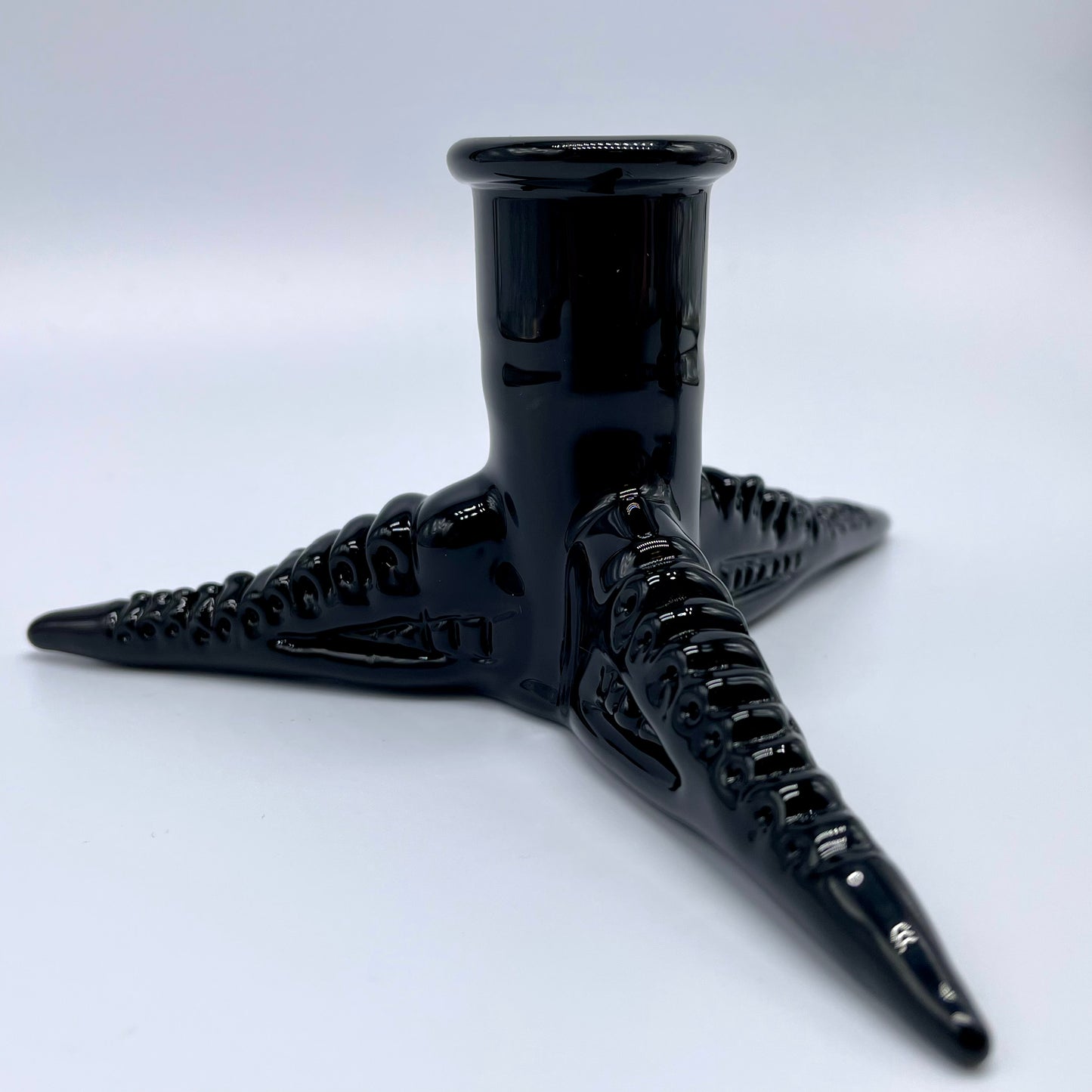 18mm xenomorph slide with stand glass art - premium handcrafted piece