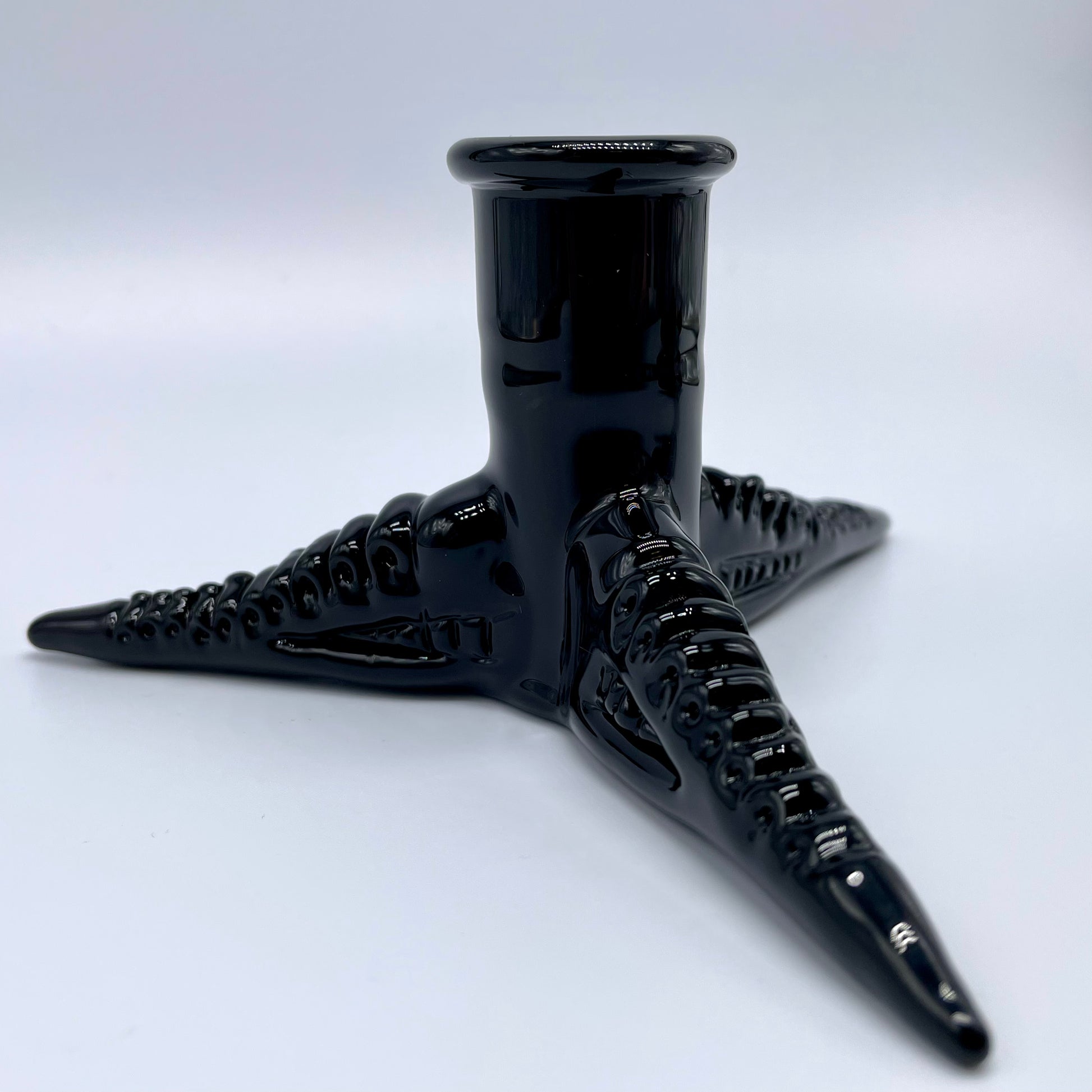 18mm xenomorph slide with stand glass art - premium handcrafted piece