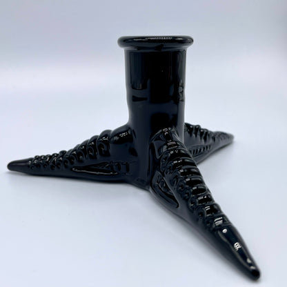 18mm xenomorph slide with stand glass art - premium handcrafted piece