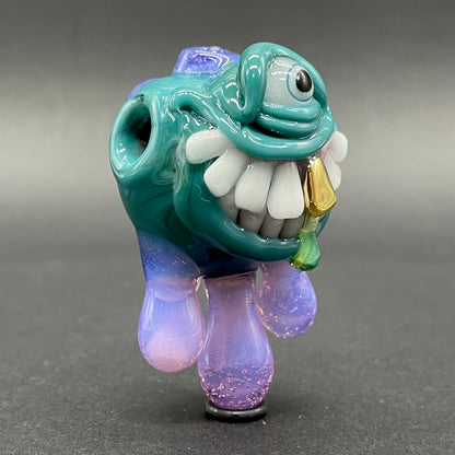Dripping with sarcasm glass pendant