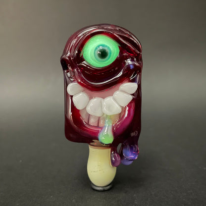 Leviathan Glass Drippy popsicle pendant - hand-blown art