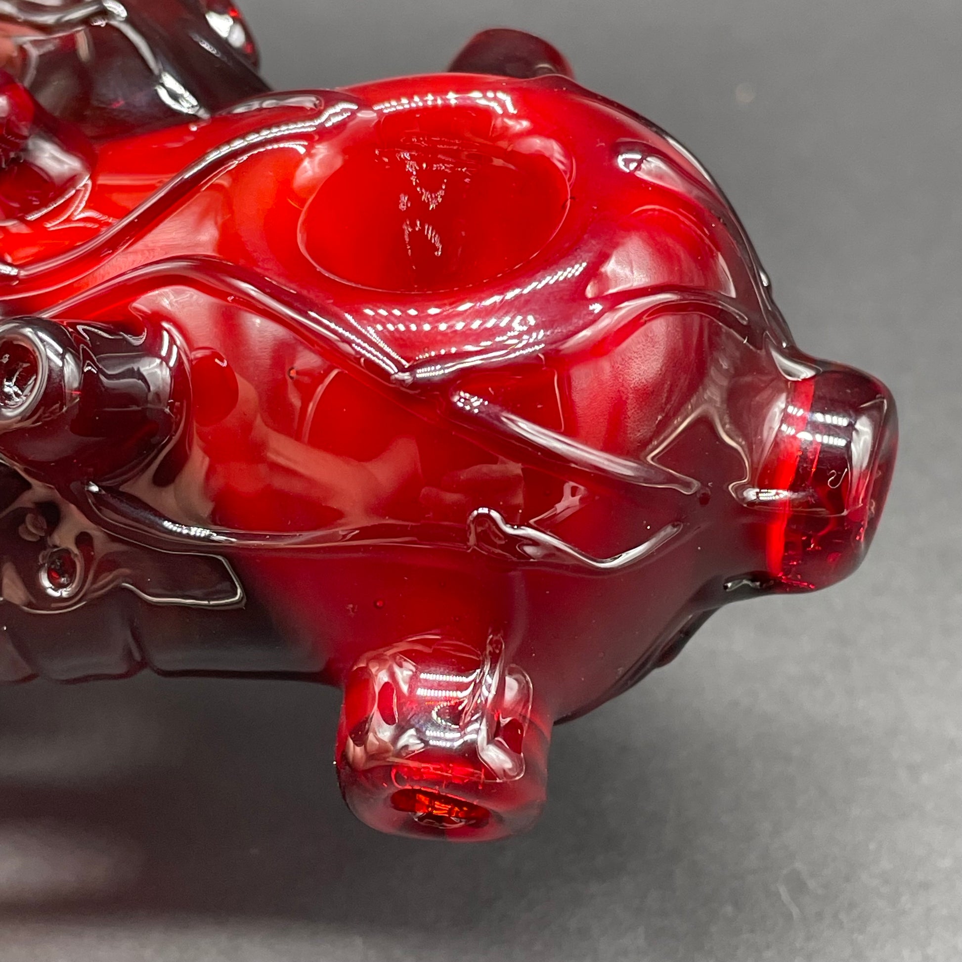 Hand-blown Anatomical heart spoon - Leviathan Glass original