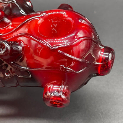 Hand-blown Anatomical heart spoon - Leviathan Glass original