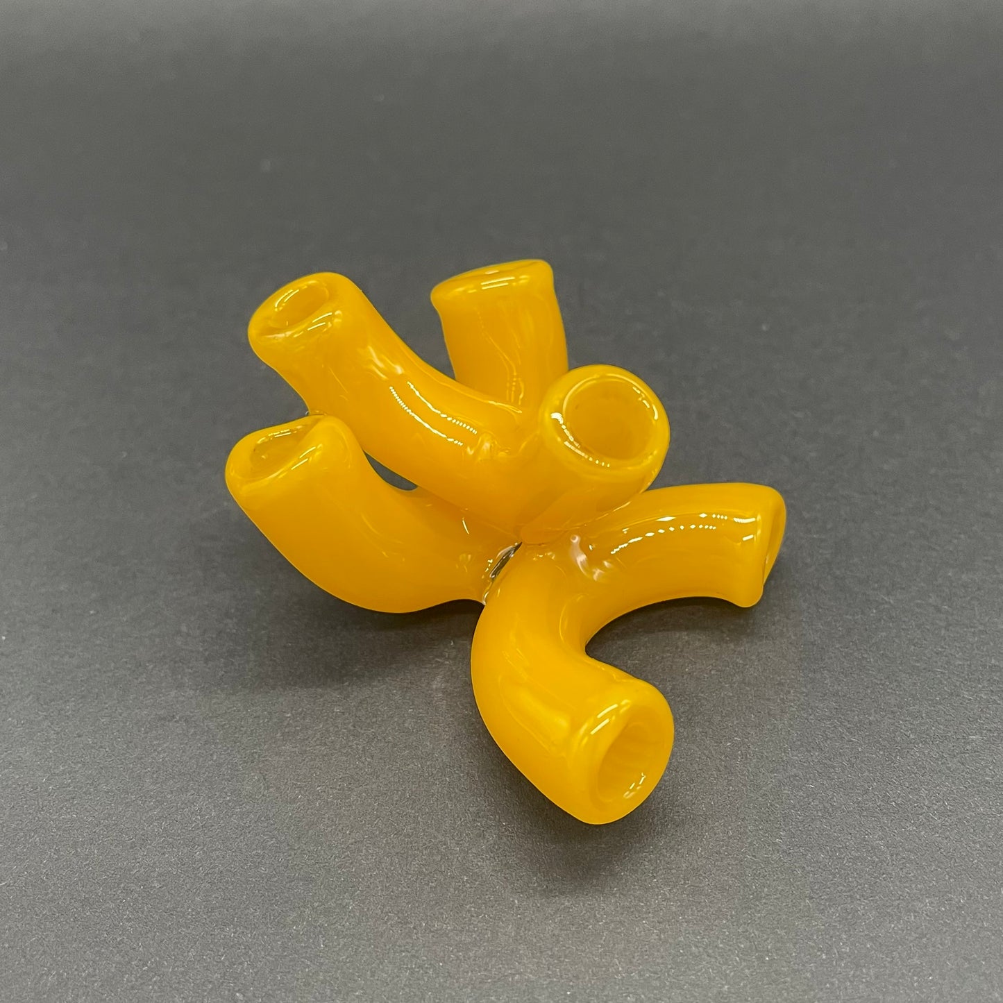 Hand-blown Macaroni and cheese necklace - Leviathan Glass original