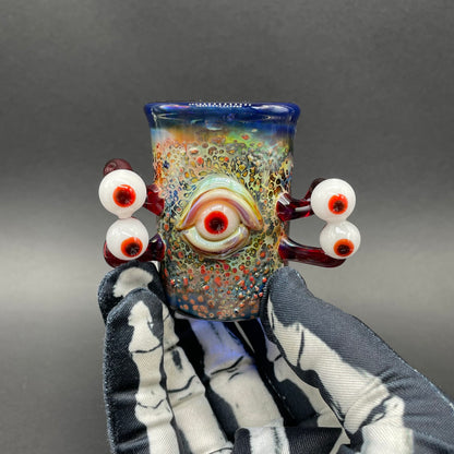 Eyestalker shot glass glass art - premium handcrafted piece