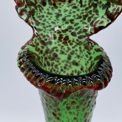 Pitcher plant sculpture glass art - premium handcrafted piece