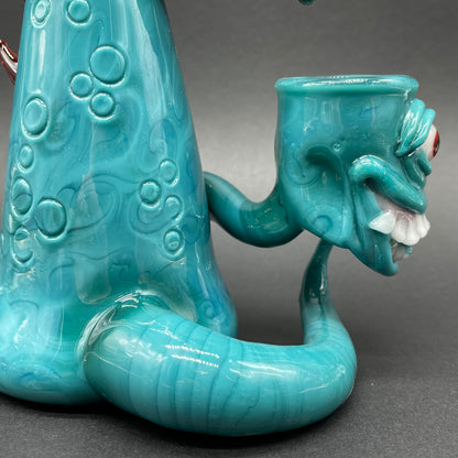 Hand-blown 3 headed downdraft incense burner - Leviathan Glass original