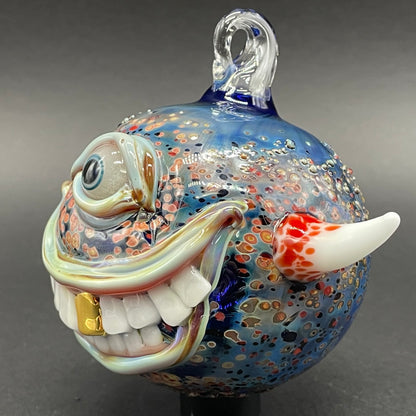 Premium Smiling cyclops ornament - collectible glass art