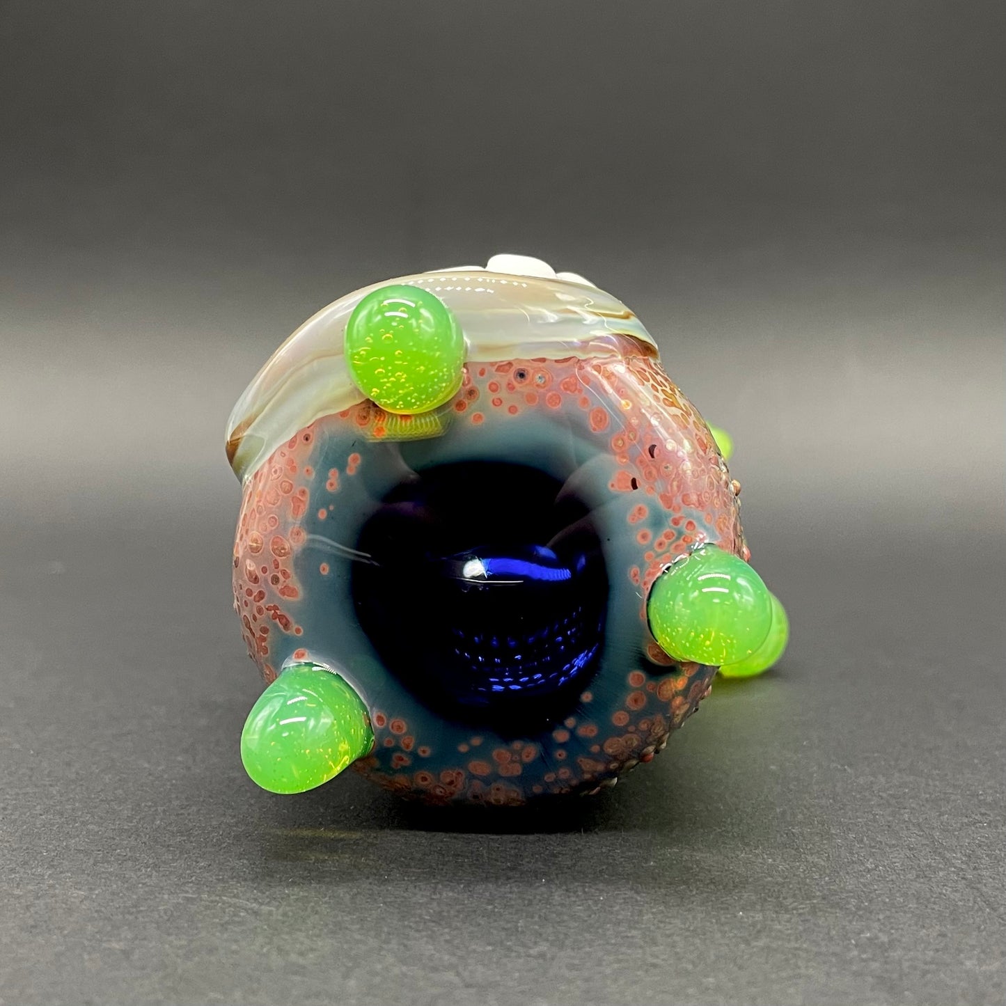 Hand-blown Screaming incense burner - Leviathan Glass original