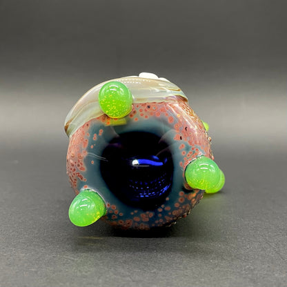 Hand-blown Screaming incense burner - Leviathan Glass original