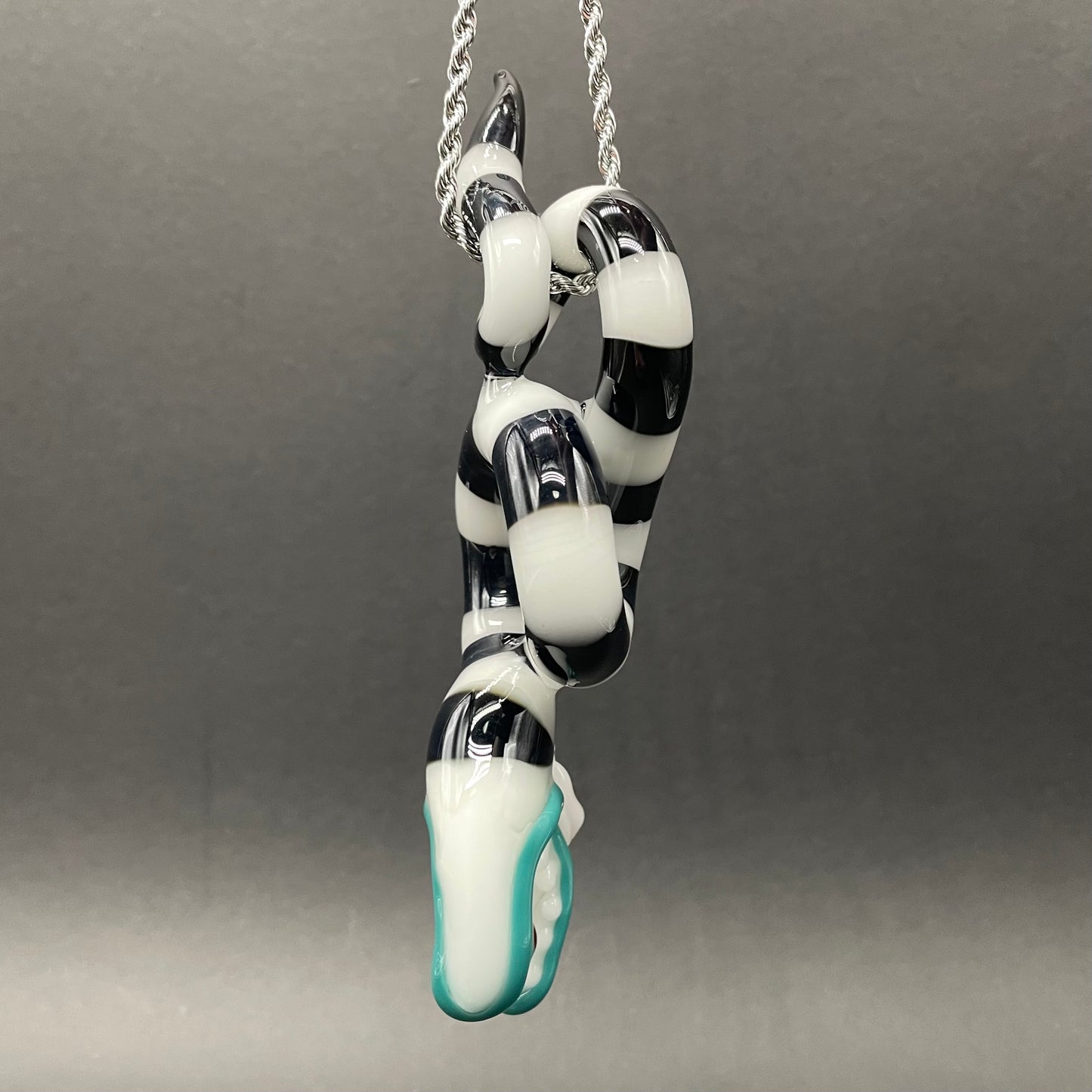 Premium Beetlejuice Inspired solid glass Sandworm  Sculpture - collectible glass art