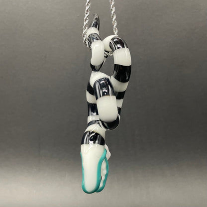 Premium Beetlejuice Inspired solid glass Sandworm  Sculpture - collectible glass art