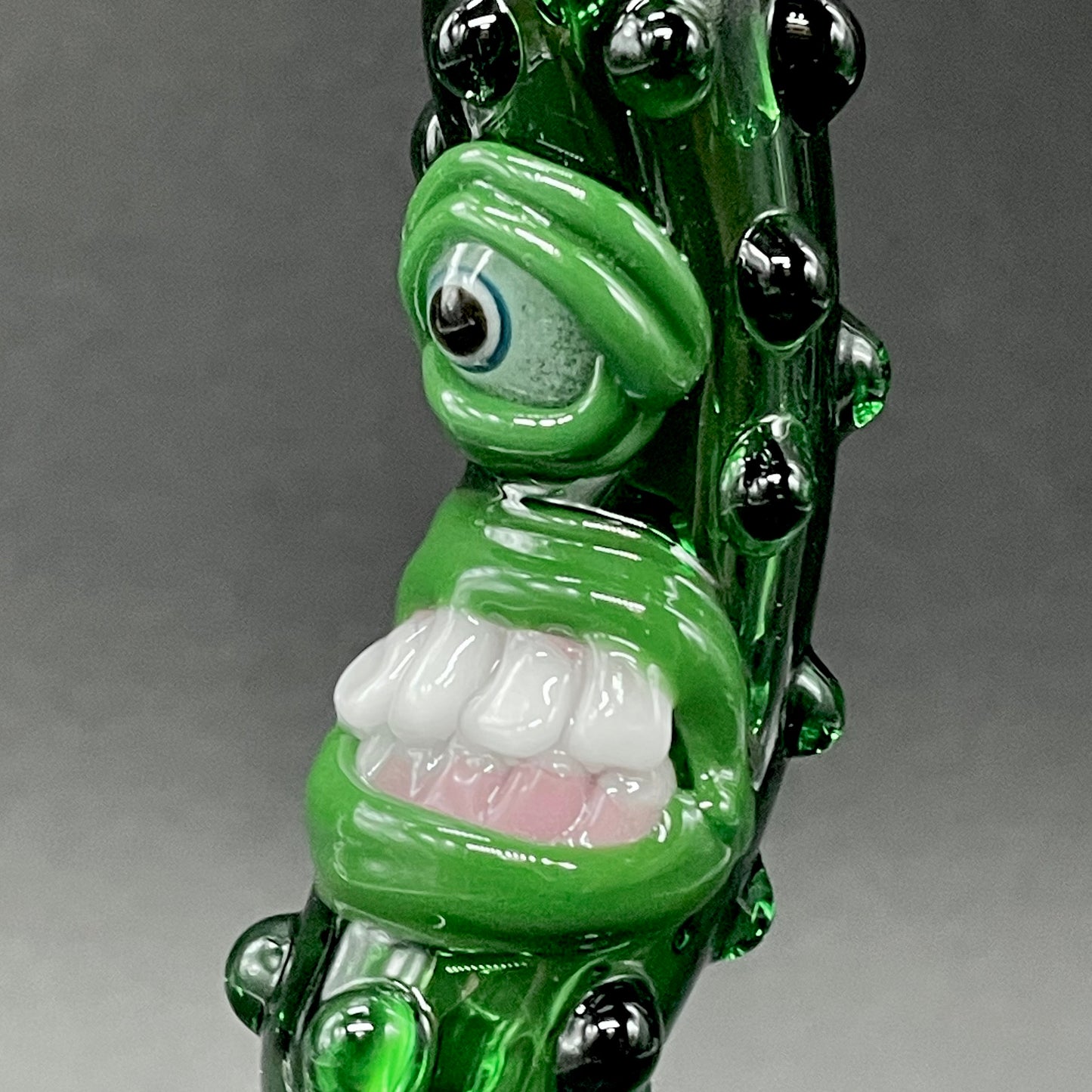 Pickle Rick by Leviathan Glass - artisan detail